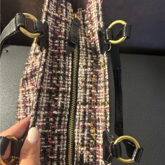 Coach Tweed Tote with Black Accents - Picture 9 of 12